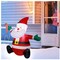 4ft Christmas Inflatables Blow Up Yard Decorations, Inflatable Santa Claus Christmas Outdoor Decoration, Blow Up Santa Claus with Candy Cane for Christmas Yard Garden Decorations